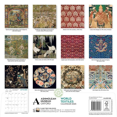 WORLD TEXTILES - CALENDARIO DE PARED 2025 - NUEVO - 620793 - Imagen 2 de 2