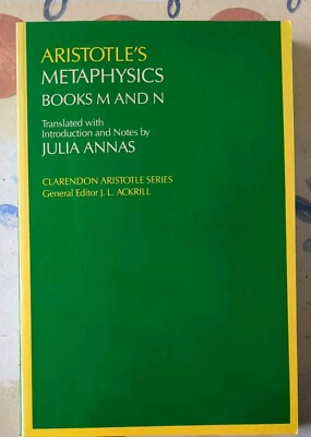 Aristotle's Metaphysics Books M& N