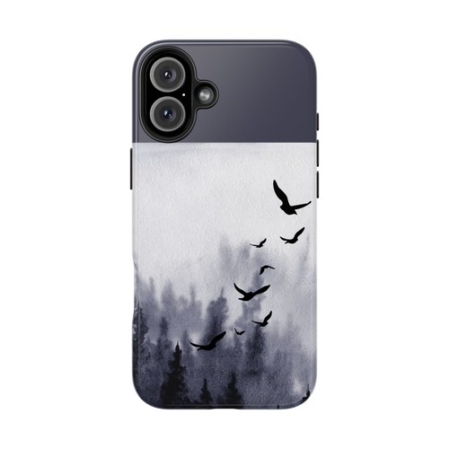 Murder of Crows Foggy Forest Crow Ravens Tough Phone Case, iPhone Samsung Galaxy - Picture 14 of 110