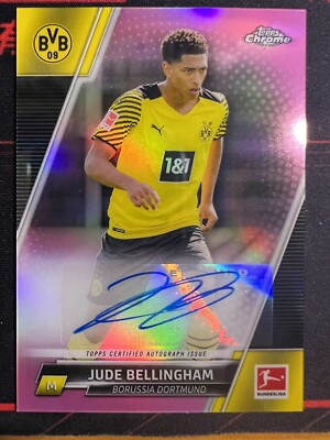 2021-22 Topps Chrome Bundesliga Autograph Auto Card : Jude