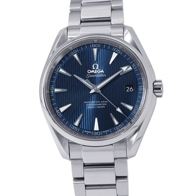 OMEGA Seamaster Aqua Terra Master Co-Axial 41.5mm Stainless Steel Blue Dial ...
