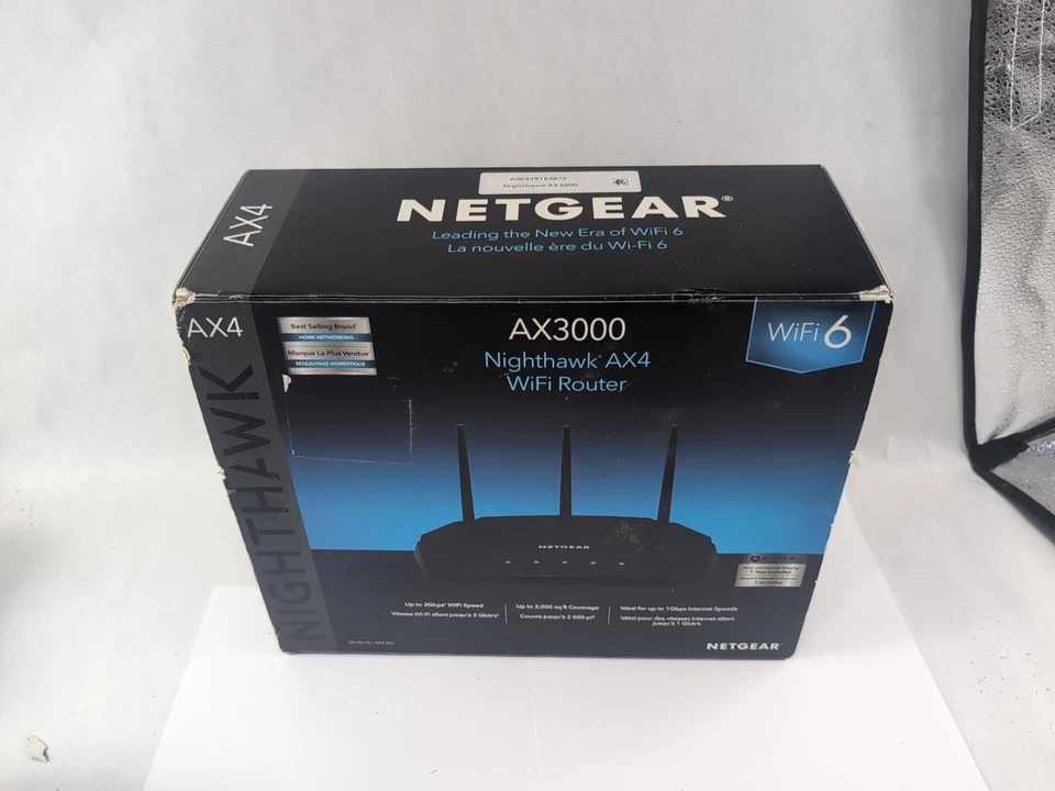 NETGEAR Nighthawk AX4 4-Stream AX3000 Wi-Fi 6 Router - Image 2 of 4