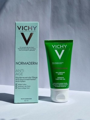 Vichy Normaderm Anti-Age Set Tagescreme Gesichtspflege + Reinigungsgel NEU