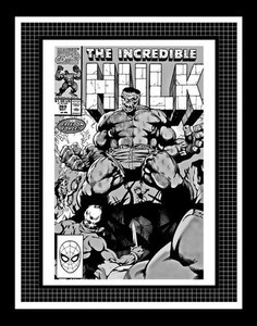 Dale Keown Incredible Hulk #369 Rare Production Art Cover Monotone