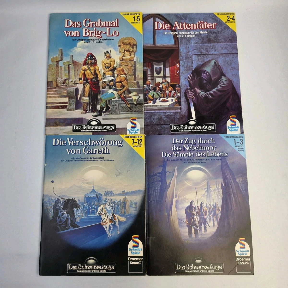 DSA Das Schwarze Auge Abenteuer Basis-Spiel Vollständig + 4 Spezial Abenteuer 