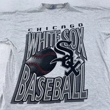 Vintage Chicago White Sox Shirt Mens M/L MLB Baseball Apex One 90s Tee T-Shirt
