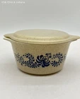 Vintage Pyrex Old Town Blue Casserole Dish 473 1 Qt w/ Lid