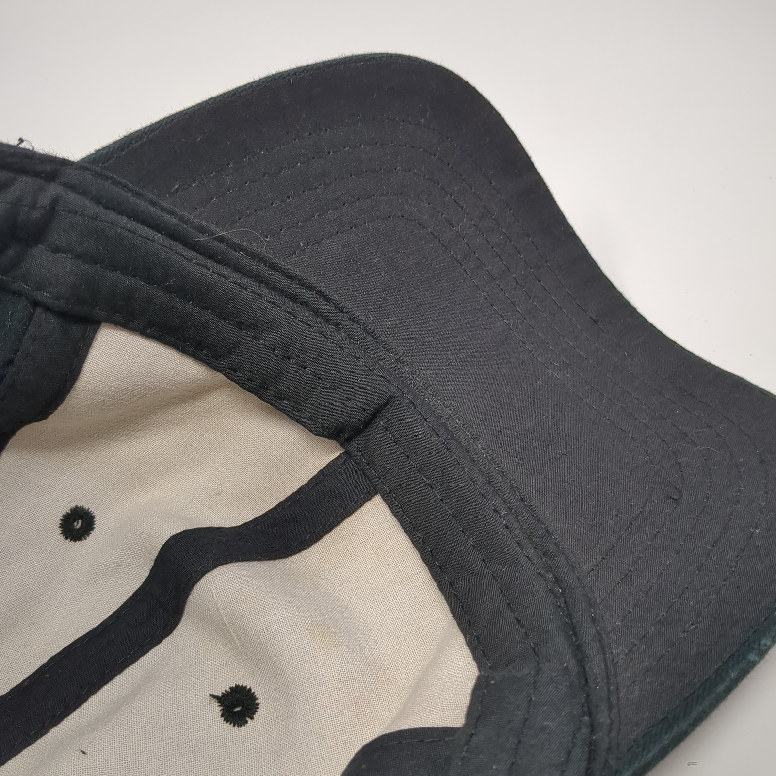 Unbranded Strapback Hat Black Solid One Size Vent… - image 8