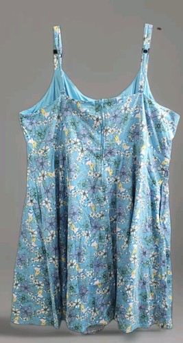Disney Women's Plus Sz 30 Alice In Wonderland Floral Summer Dress Sleeveless - Picture 11 of 11