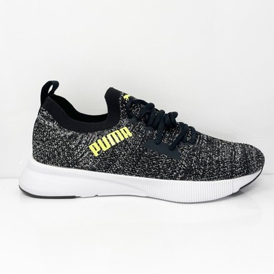 Puma Mens Flyer Runner Engineered Knit 192790-09 Black Running Shoes Sneakers 11