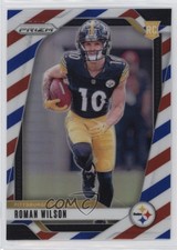 2024 Panini Prizm Rookies Red White & Blue Prizm Roman Wilson #384 1p0o