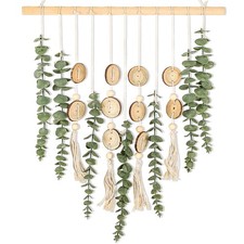 Artificial Eucalyptus Wall Decor Fake Greenery Leaves Stems Home Decor Wall H...