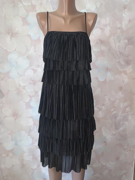 Women Phase Eight Dress Black Polyester 38 / M / #CCZH