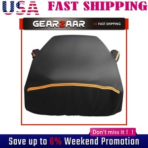 Heavy Duty Outdoor Full Car Cover 100% Waterproof Protect Fit 15-16FT Auto Sedan