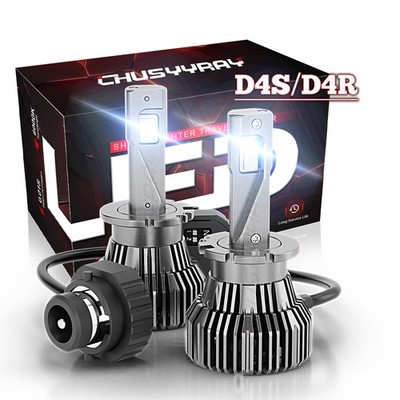 2X D4R/D4S LED Headlight Bulb Replace Xenon Super White 6000K Conversion Kit