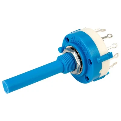 Taiwan Alpha SR2611011238F5BD Make Before Break Rotary Switch 1 Pole 12 Way