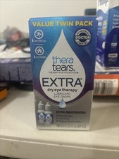 TheraTears Extra Dry Eye Therapy Lubricant Eye Drops Twin Pack 15 mL SEE EXP!!