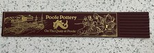 POOLE POTTERY BOOKMARK
