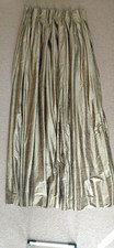 Pair of raw Silk curtains in sea grass.
