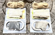 Qty: 2 Sets C-shaped Flint and Steel Fire striker with free flint and extras
