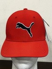 Puma Men's Large XL Pounce Hat Puma With Stretchy Fabric For Over All Fit N22