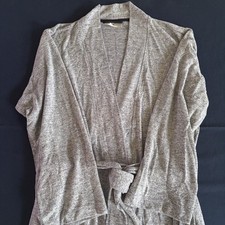 NWT N by Natori Soho Brush Robe Heather Blue Women's Pajamas Large Light Soft