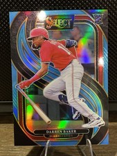 2025 Panini Select Baseball Darrin Baker #200 Rookie Light Blue Prizm /199