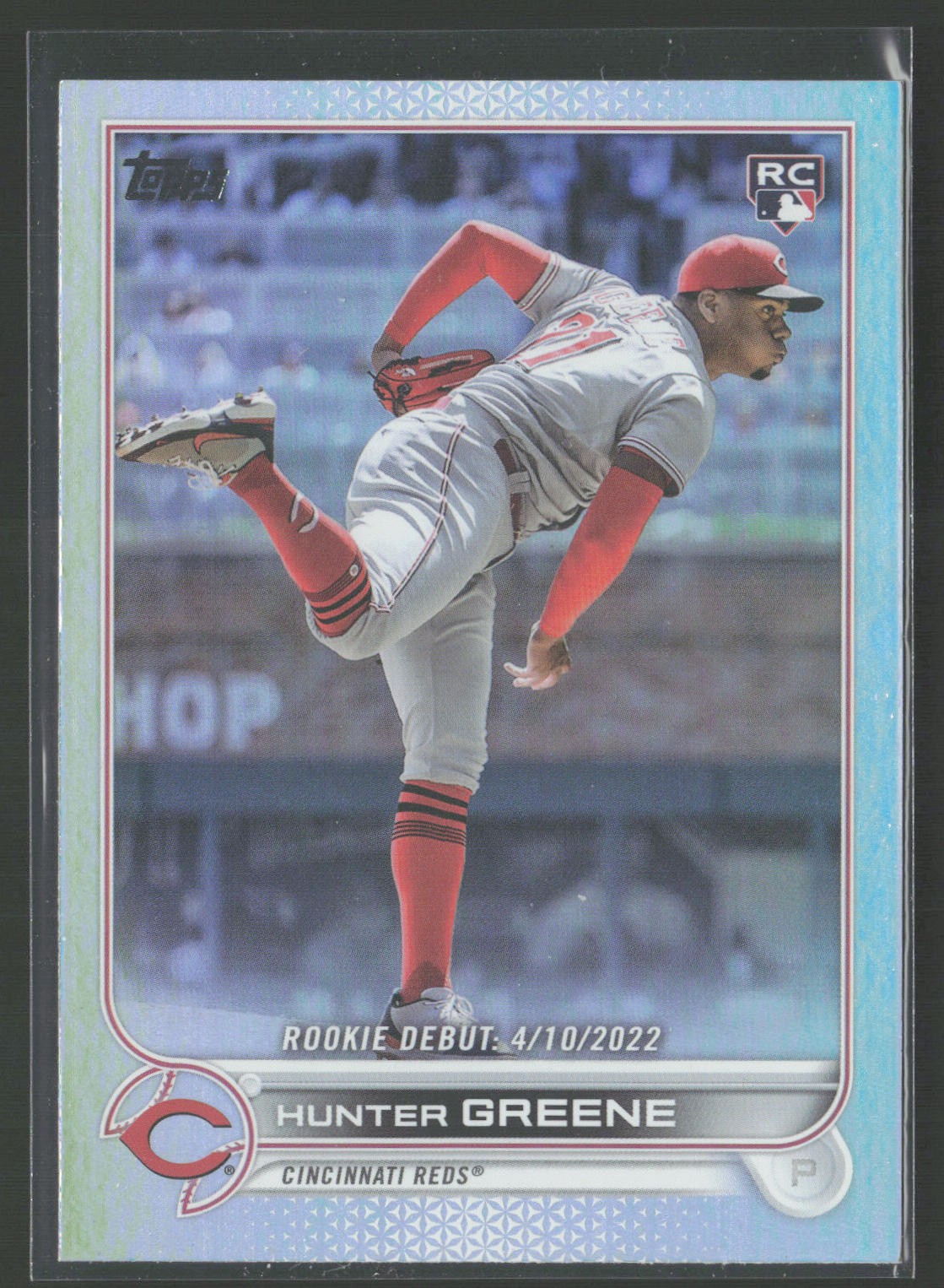 2022 Topps Update #US267 Hunter Greene Rainbow Foil