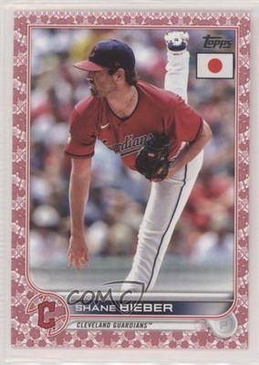 2022 Topps Japan Edition Cherry Blossoms 79/99 Shane Bieber #91 16we