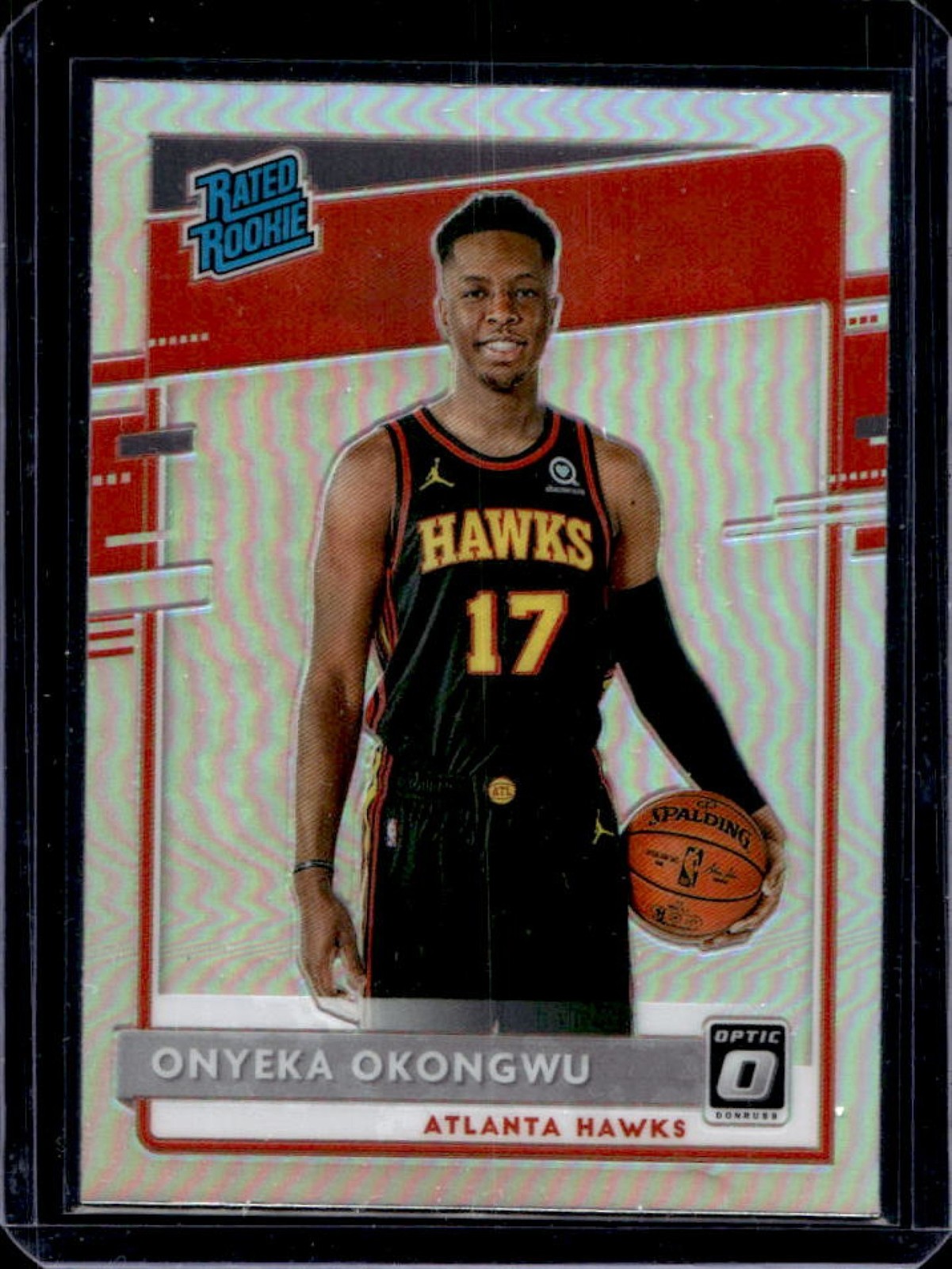 2020-21 Donruss Optic Onyeka Okongwu Holo Rookie RC #156 Hawks