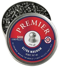 Crosman Premier Domed Heavy Pellet .177 Caliber, 10.5 Grain, 500 Count - LUM177