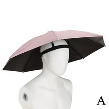 Hands Free Head Umbrella Hat Folding Sunshade Cap Windproof Outdoor Fishing
