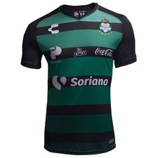 CHARLY SANTOS LAGUNA AWAY GREEN BLACK JERSEY 2018-19 SIZE SMALL ONLY