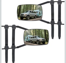 Universal Clip-on Towing Mirrors Pair Adjustable Extension Suv Truck