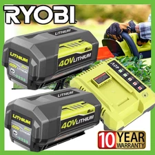 4.0Ah Battery 40 Volt for Ryobi 40V Lithium OP40404VNM Battery with LED /Charger