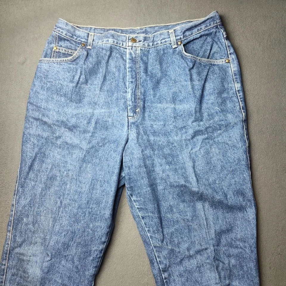 Vintage Levis 573 Jeans Womens 24W 38 Blue Denim High Rise Tapered USA 90s - Image 2 of 4