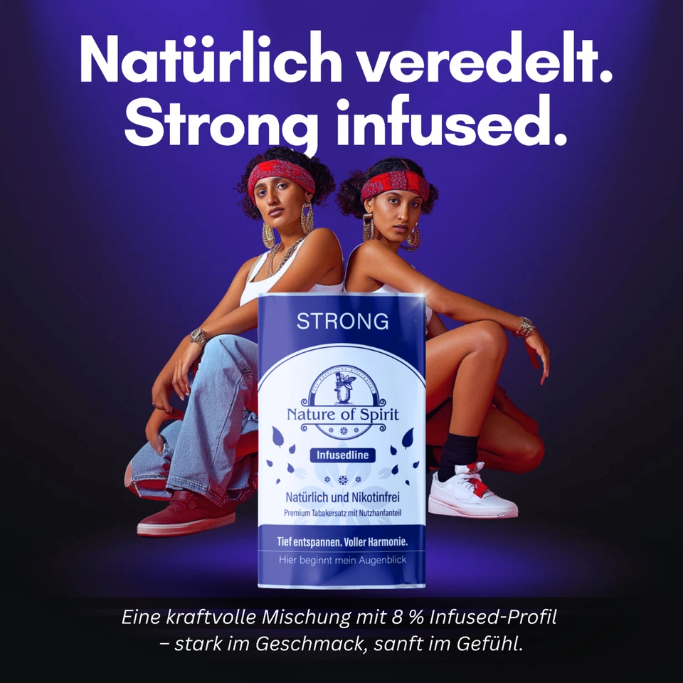Nature of Spirit – Strong 8 % Hanf – 25 g – Natürlicher Hanf Tabakersatz - BIO - - Bild 2 von 4