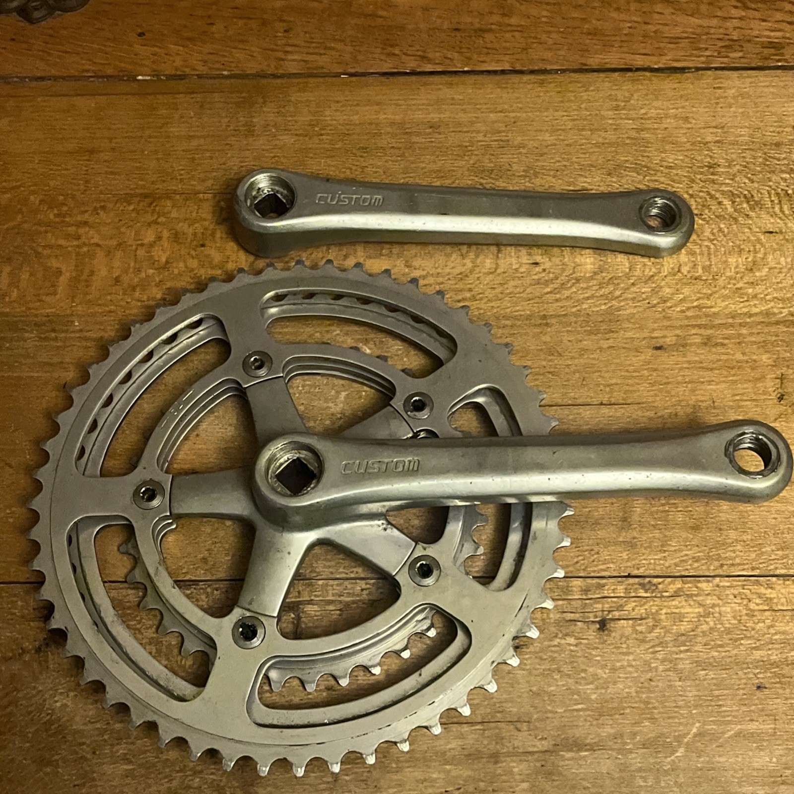 Vintage SR Custom Triple Crank Set 52/47/36 T 170 Length 118