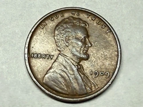 1909 VDB Lincoln wheat cent. XF-AU. #u23
