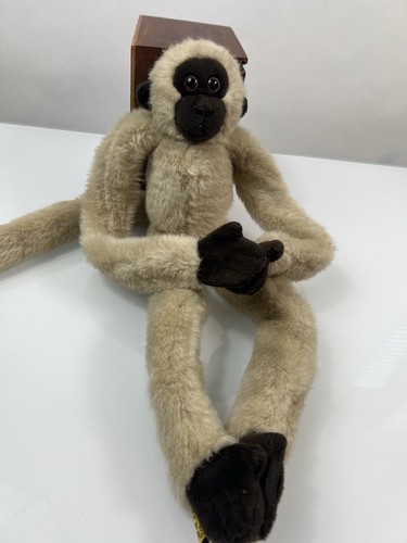 Juguete de peluche vintage Wild Republic K&M mono colgante animal de peluche beige tostado - Imagen 2 de 9
