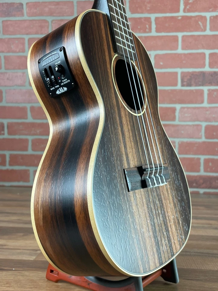 Kala Striped Ebony Tenor Ukulele (w/ EQ) - Image 4 of 4