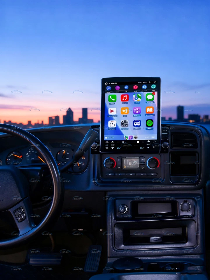 Para 2003-2006 GMC Yukon Apple Carplay Android Auto Rádio Estéreo Android 15 Navegação - Imagem 2 de 4