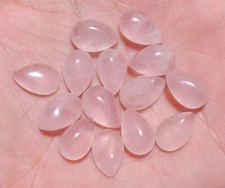 Rose Quartz Pear Cabochons Loose Gemstone 14x10 TO 22x16mm Natural Calibrated DG