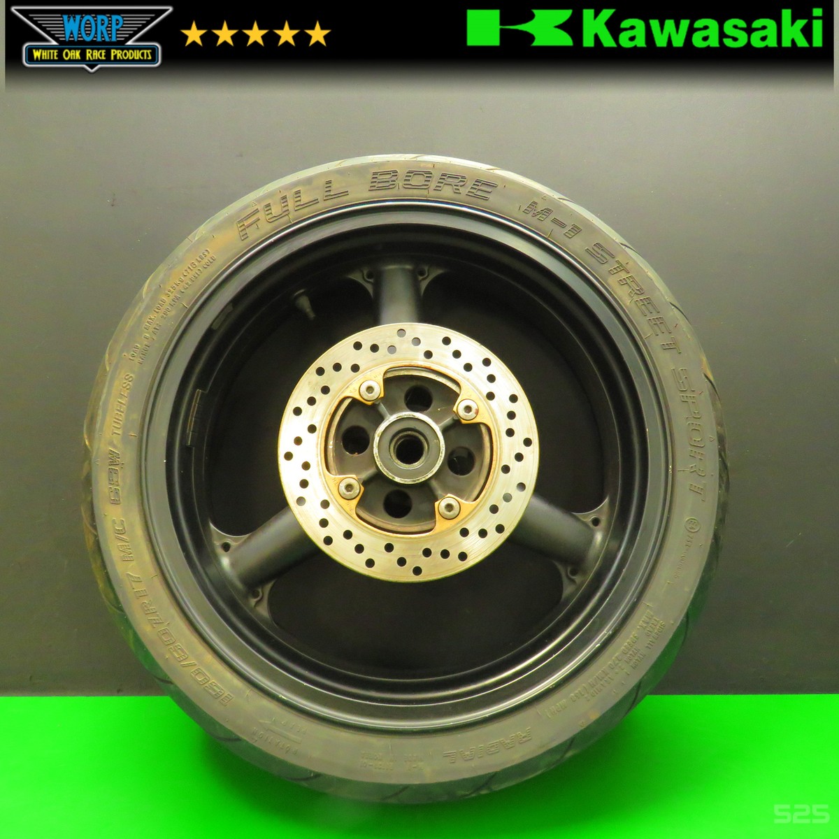 GENUINE OEM 03-04 KAWASAKI ZX6-R REAR WHEEL HUB RIM ROTOR