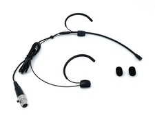 Headset Microphone fits AKG/Samson Wireless Mic System w/ mini XLR 3-pin Black