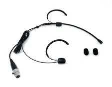 Headset Microphone fits AKG/Samson Wireless Mic System w/ mini XLR 3-pin Black
