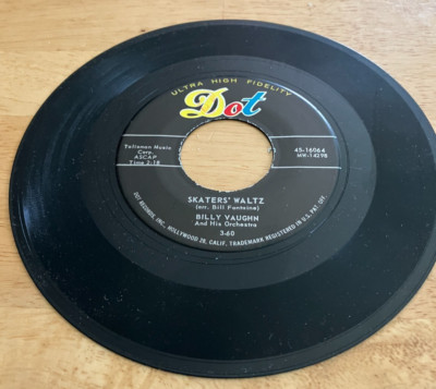 BILLY VAUGHN - Beg Your Pardon / Skaters' Waltz 45-1960 Play tested VG+TC
