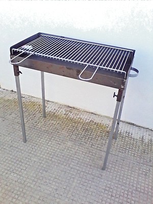 BARBECUE FERRO TIPO PESANTE ARTIGIANALE CON GRIGLIA - Foto 7