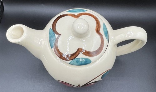 Vintage Teapot Apple and Pear Purinton Pottery Fruit Pattern 1940's - Picture 5 of 9
