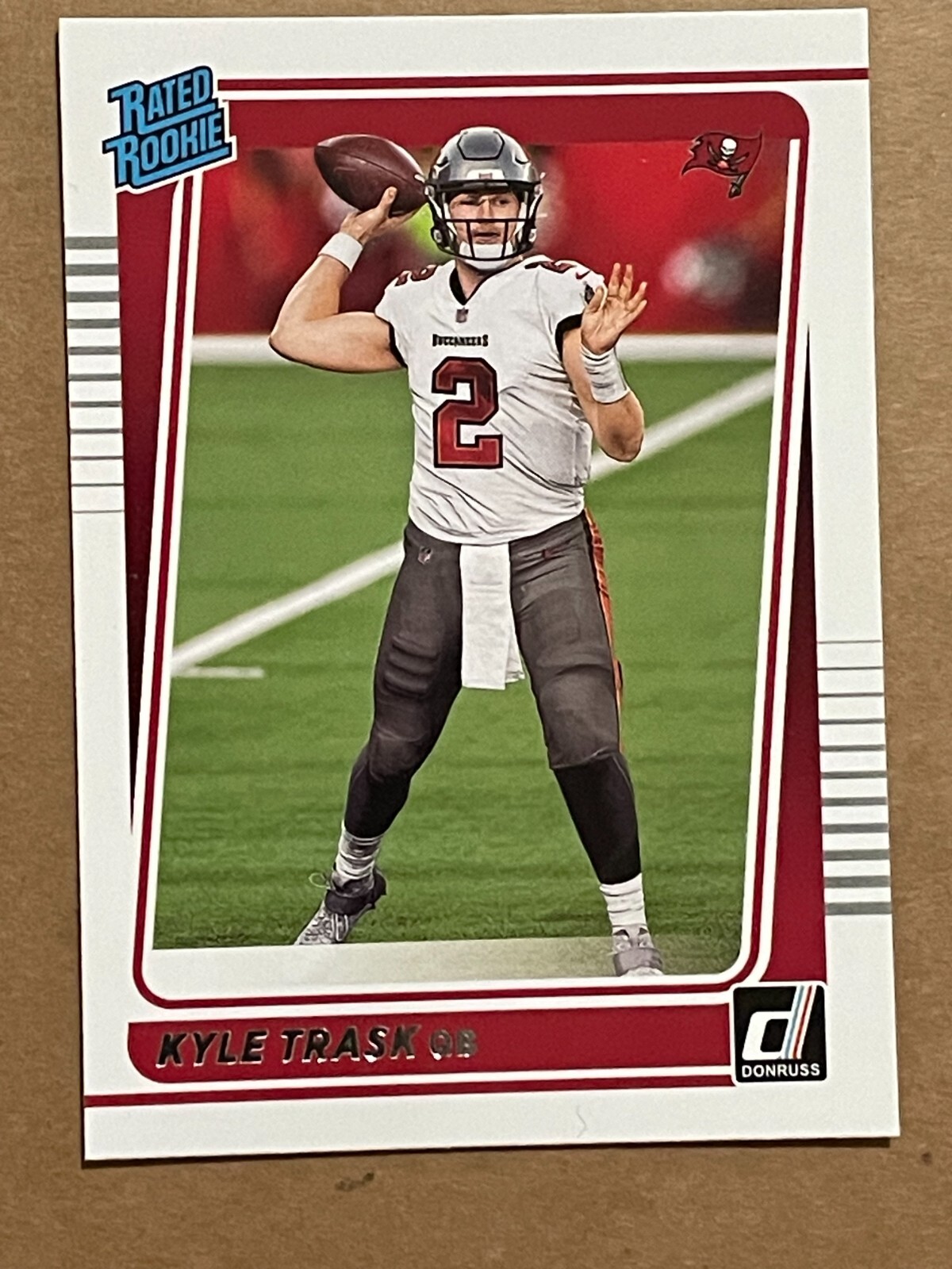 2021 Donruss Kyle Trask Rated Rookie RC #257 Tampa Bay Buccaneers